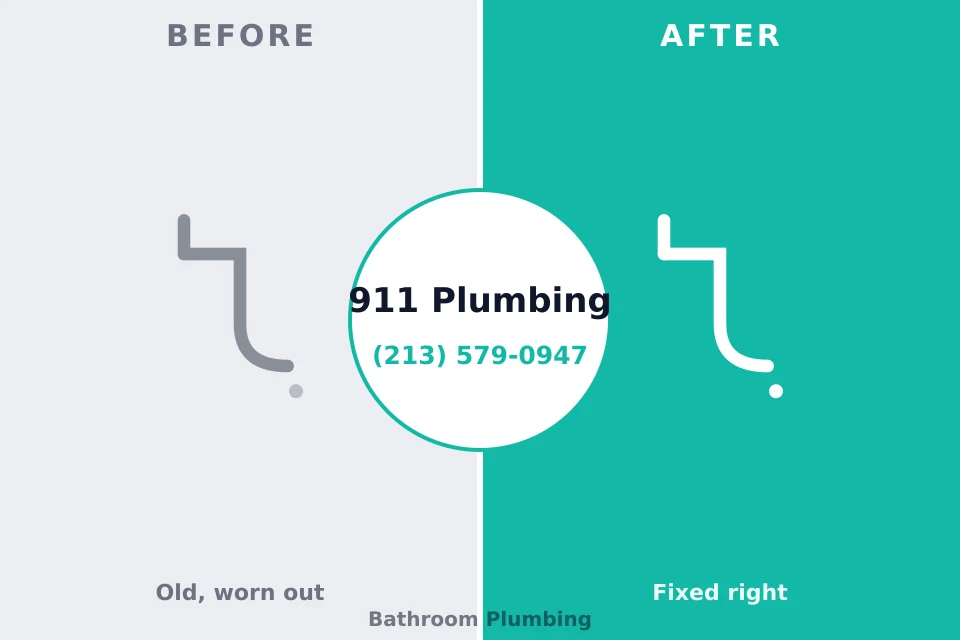 Before and after: plumbing repair St. Louis Park, MN